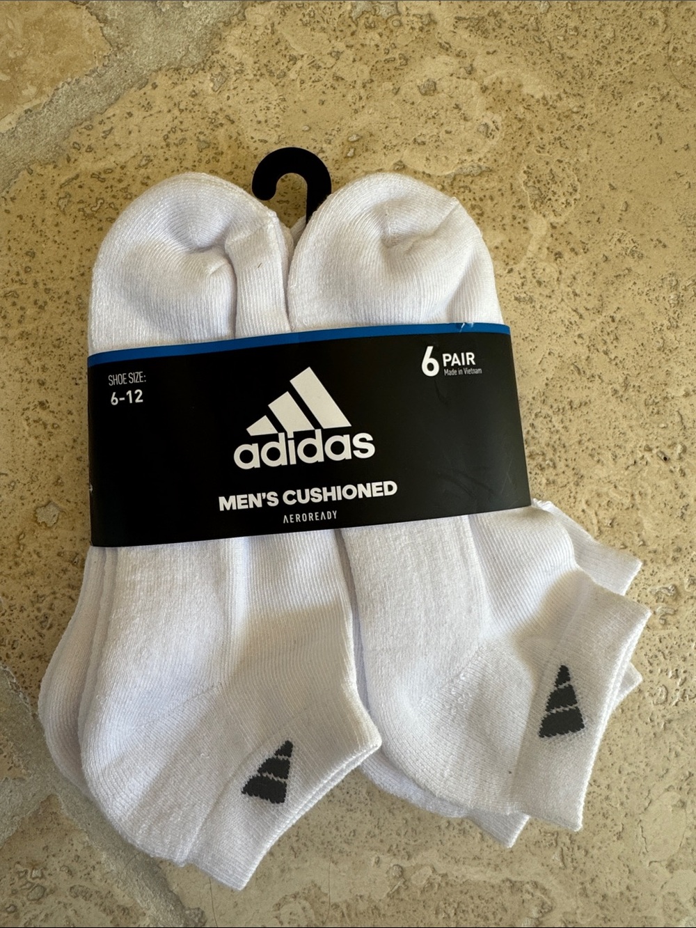6pk NWT adidas Men's Low-Cut Cushioned Socks